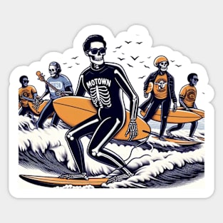 Skeleton Wave Jam 3 Sticker